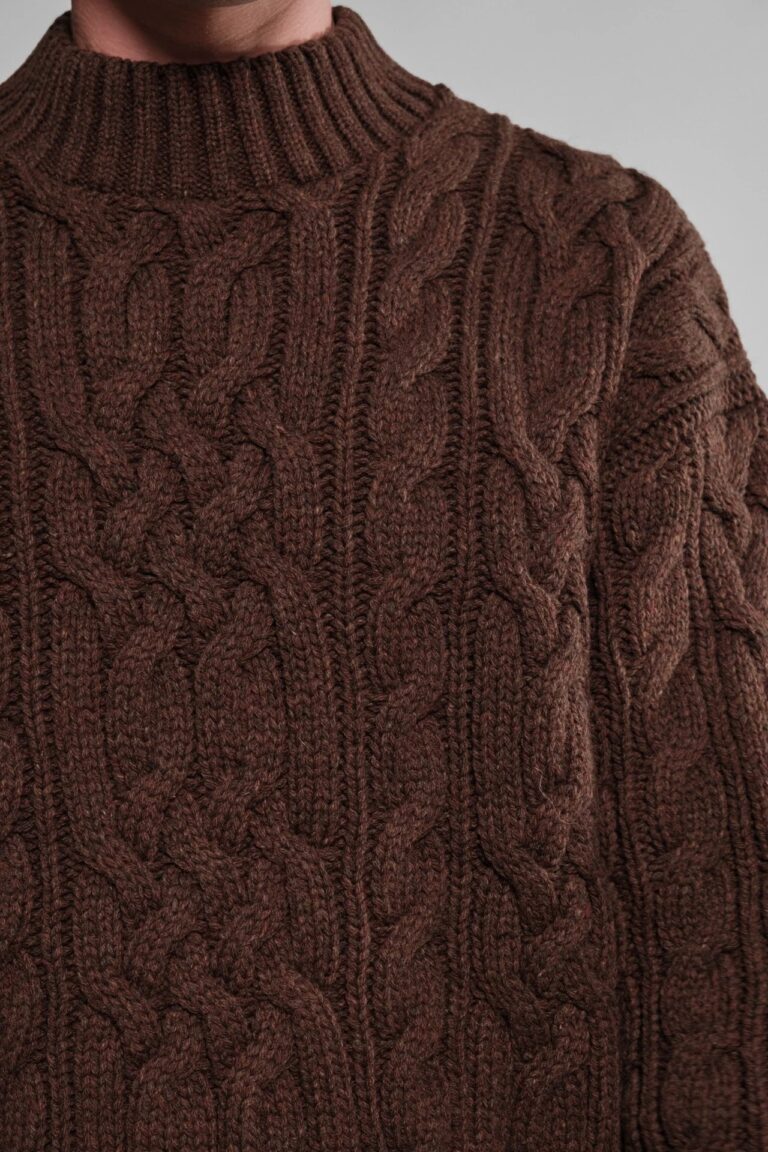 Nitto Knitwear - Pull Col Rond Ohannes - Choco – XXL