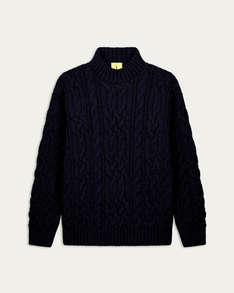 Nitto Knitwear - Pull Col Rond Ohannes - Marine – XXL
