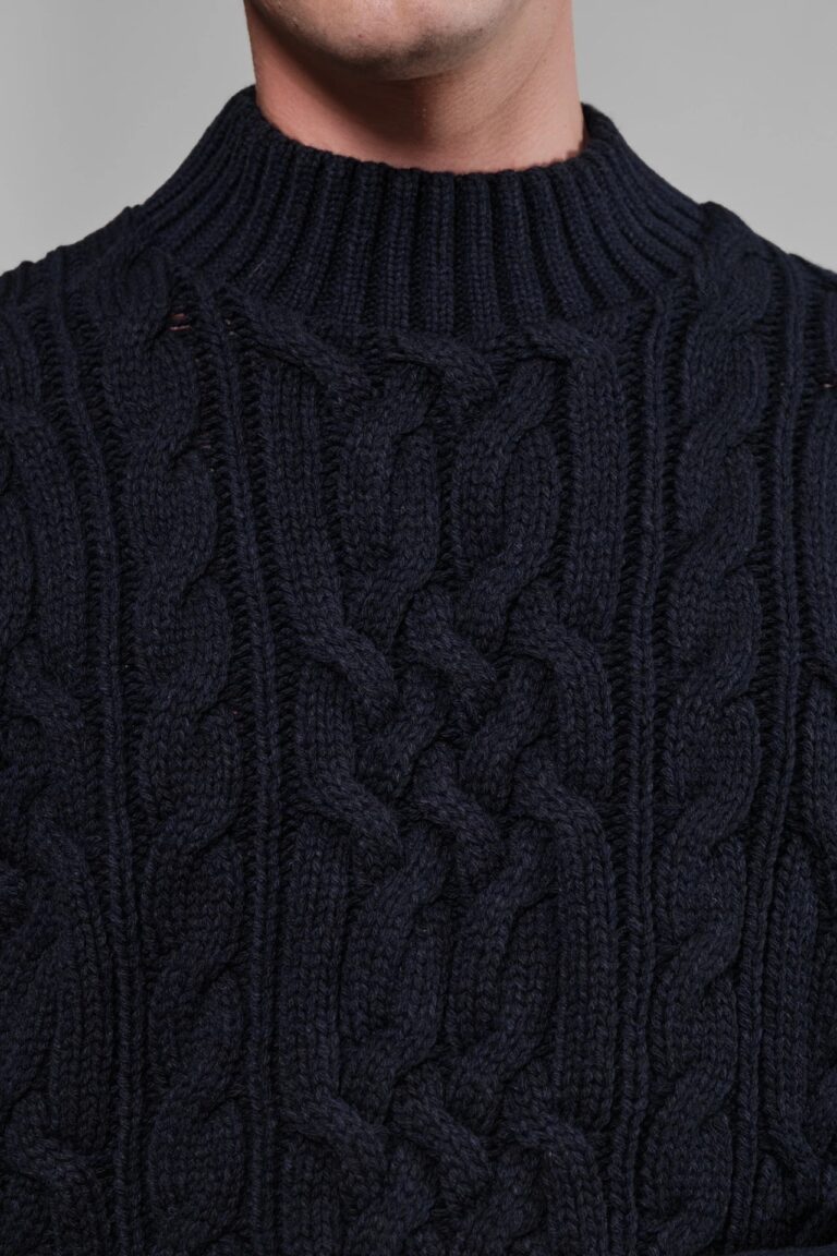 Nitto Knitwear - Pull Col Rond Ohannes - Marine – XXL
