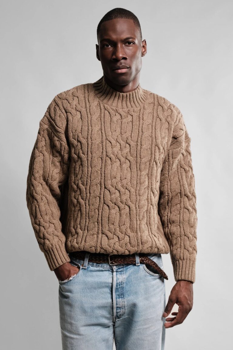 Nitto Knitwear - Pull Col Rond Ohannes - Taupe – XXL