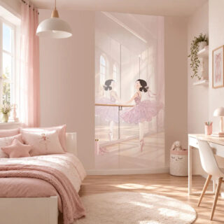 L&rsquo;Atelier BABY&rsquo;SPHERE - Papier peint danseuse XXL – une salle de danse dans sa chambre
