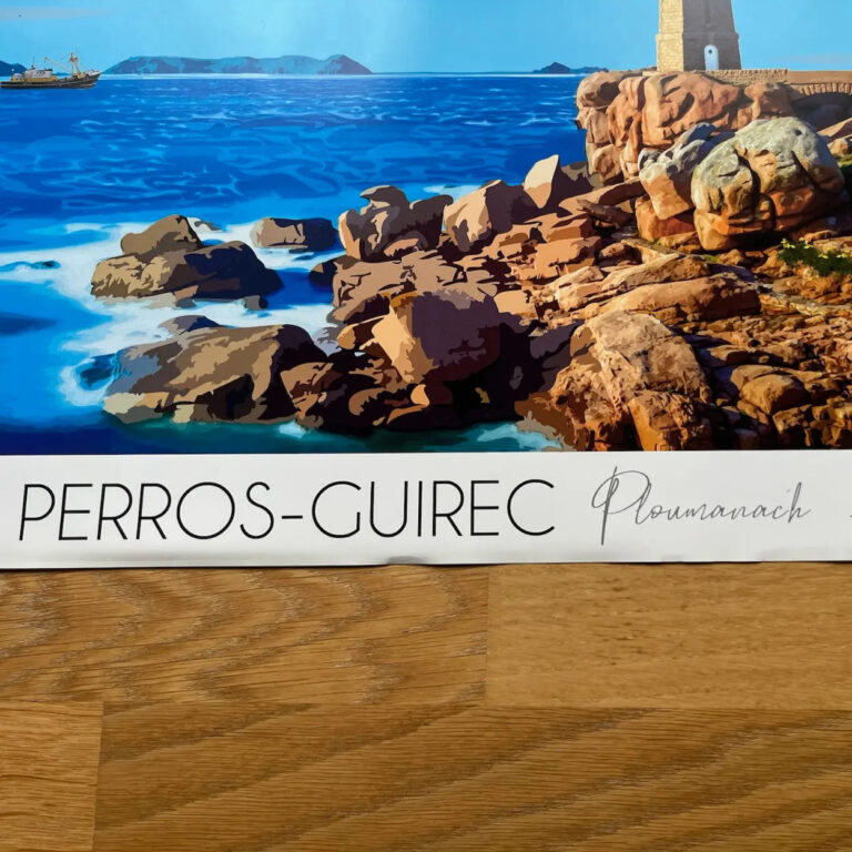 Foliove - Affiche de Perros Guirec | Imparfaite 30x42 cm – 30x42 cm (A3)
