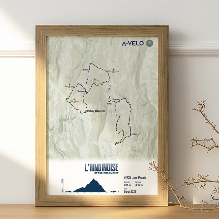 The Post Trace - Affiche Cyclisme - L'Aindinoise