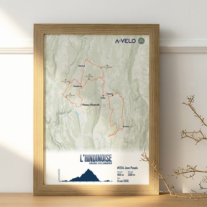The Post Trace - Affiche Cyclisme - L'Aindinoise