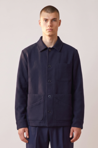Veste Workwear laine marine par la marque JAGVI. RIVE GAUCHE JAGVI. RIVE GAUCHE - Veste Workwear laine marine