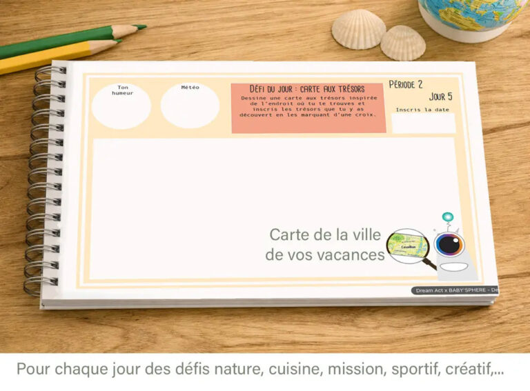 Atelier Baby'Sphère - Bullet Journal FROPS des Grandes Vacances d’Été - Un compagnon de voyage géolocalisé. – 3 - 50 pages