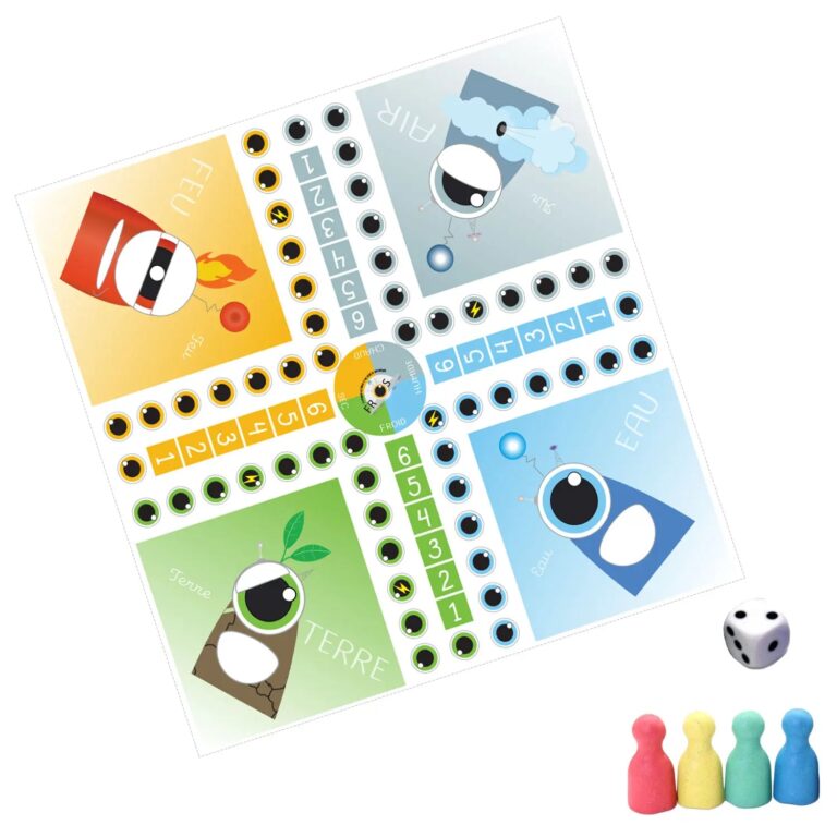Atelier Baby'Sphère - Jeu des Petits Chevaux FROPS – Les 4 Éléments – Oui