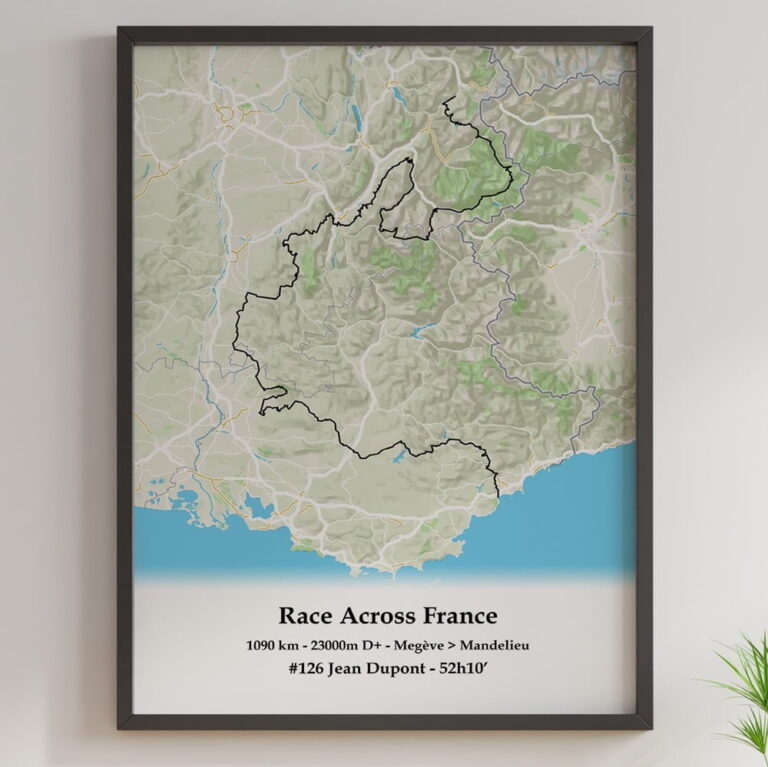 The Post Trace - Affiche Cyclisme - RAF