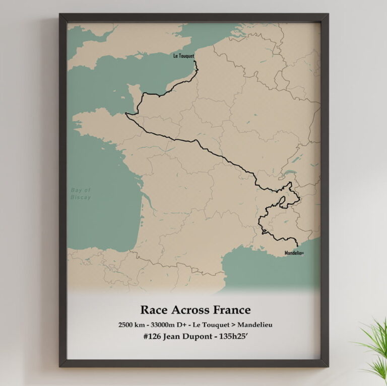 The Post Trace - Affiche Cyclisme - RAF