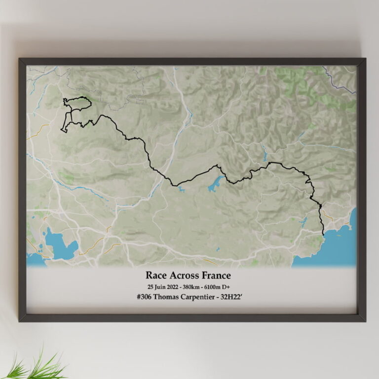 The Post Trace - Affiche Cyclisme - RAF