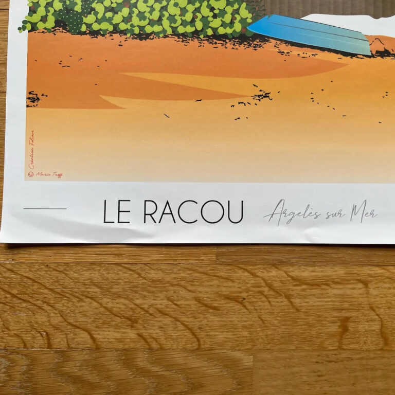 Foliove - Affiche Le Racou - Argelès sur Mer | Imparfaite 30x42 cm – 30x42 cm (A3)