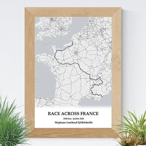 The Post Trace - Affiche Cyclisme - RAF