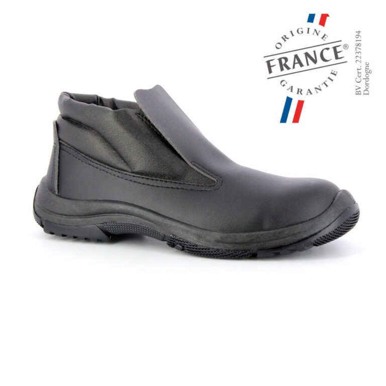 SARTHE NOIR S2 285 S24 ofg 1024x1024 1 s24.fr - Chaussure de sécurité montante sans lacet homme - SARTHE NOIR S2 – 44