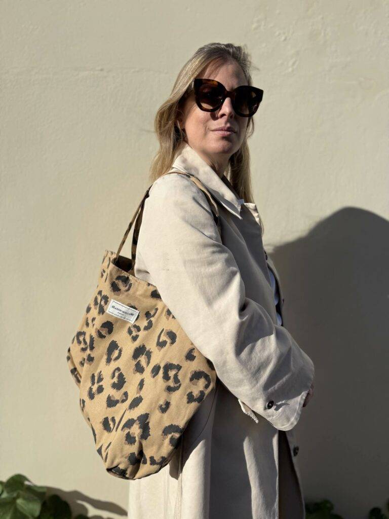 Maison Mallow - Sac Cabas Medium léopard clair
