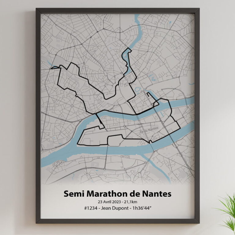 The Post Trace - Affiche Semi Marathon de Nantes
