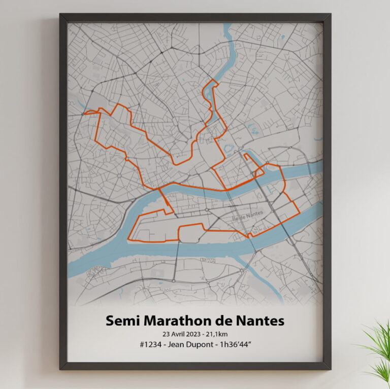 The Post Trace - Affiche Semi Marathon de Nantes