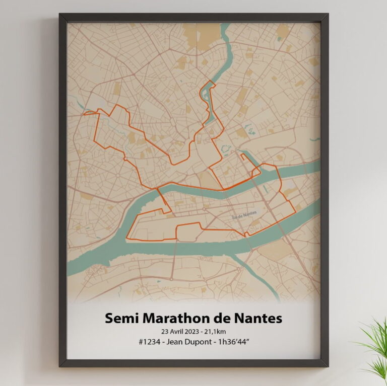 The Post Trace - Affiche Semi Marathon de Nantes
