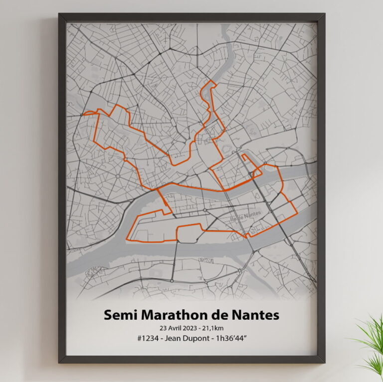 The Post Trace - Affiche Semi Marathon de Nantes
