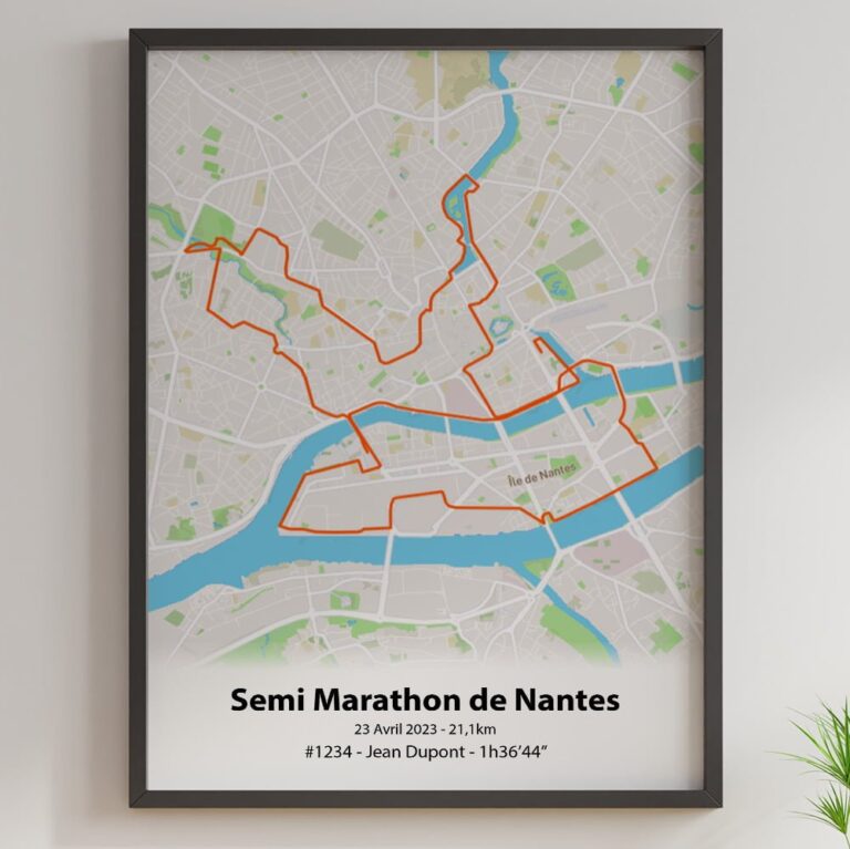 The Post Trace - Affiche Semi Marathon de Nantes