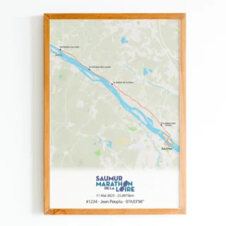 Affiche Semi Marathon de la Loire par la marque The Post Trace The Post Trace - Affiche Semi Marathon de la Loire