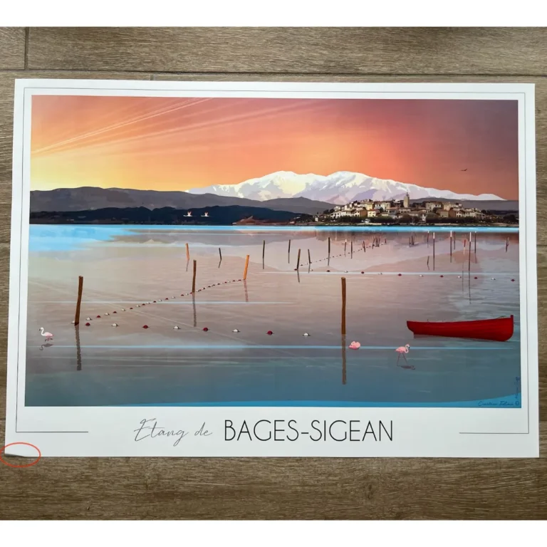 Foliove - Affiche Étang de Bages Sigean | Imparfaite 50x70 cm – 50x70 cm (B2)