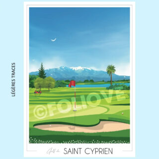 Affiche Golf de Saint-Cyprien | Imparfaite 50×70 cm par la marque Foliove Foliove - Affiche Golf de Saint-Cyprien | Imparfaite 50×70 cm