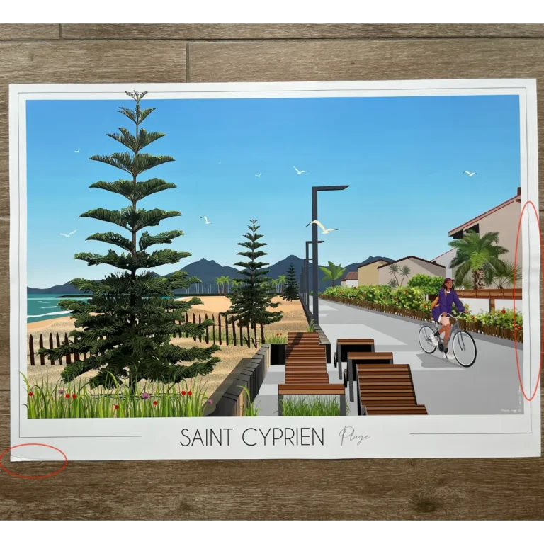 Foliove - Affiche Saint-Cyprien Maillol | Imparfaite 50x70 cm – 50x70 cm (B2)
