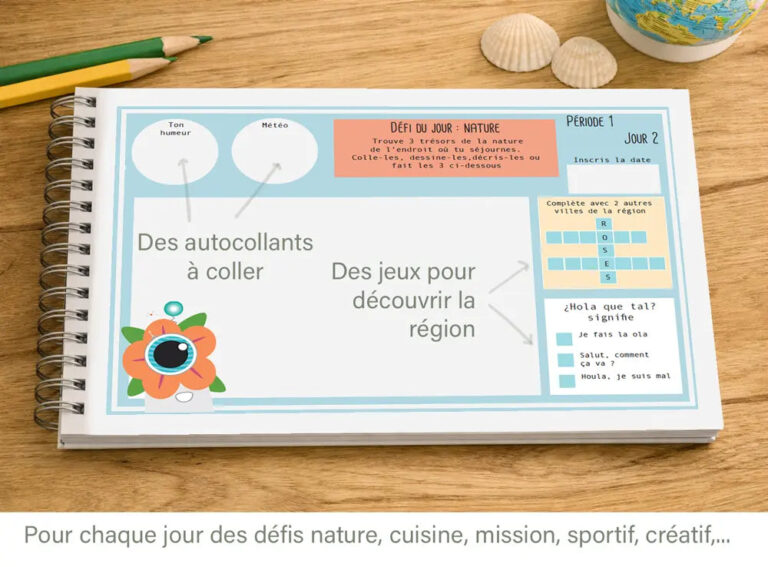 Atelier Baby'Sphère - Bullet Journal FROPS des Grandes Vacances d’Été - Un compagnon de voyage géolocalisé. – 3 - 50 pages