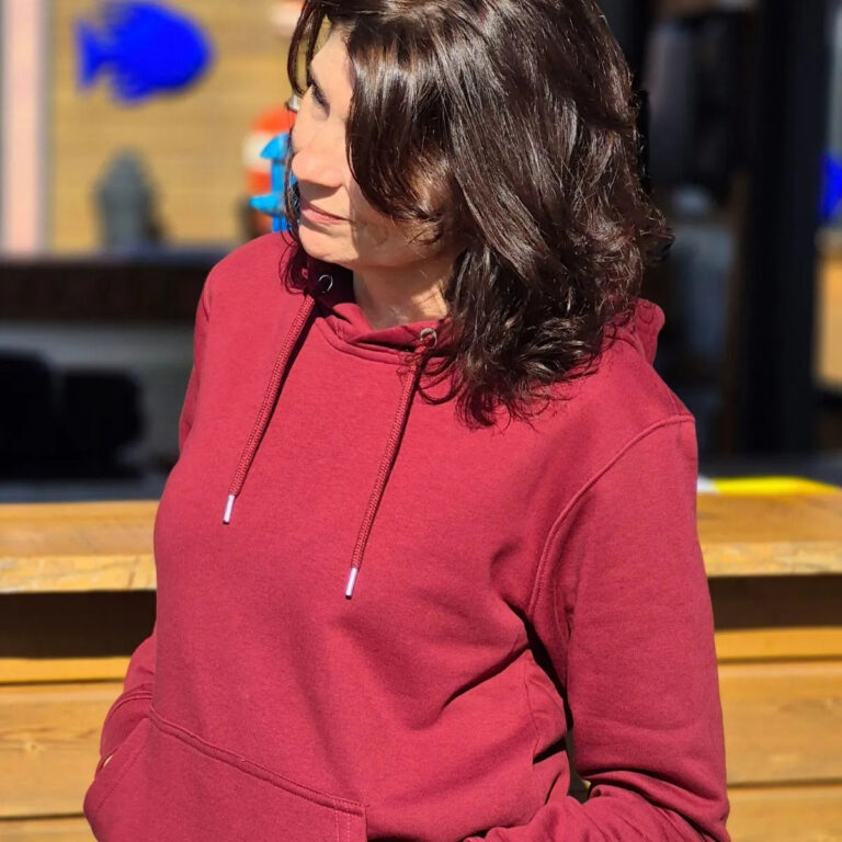 PALÂBA - Sweat bordeaux femme à capuche | Coton Bio – XL