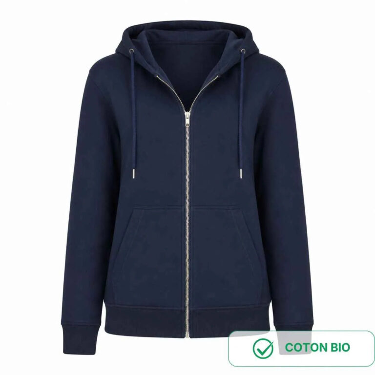 PALÂBA - Sweat femme capuche zippé en coton bio — Fabriqué en France – XL