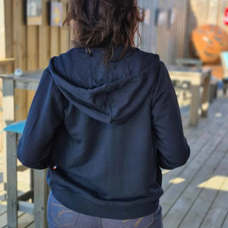 PALÂBA - Sweat zippé femme Cœur à capuche — Coupe droite – XL