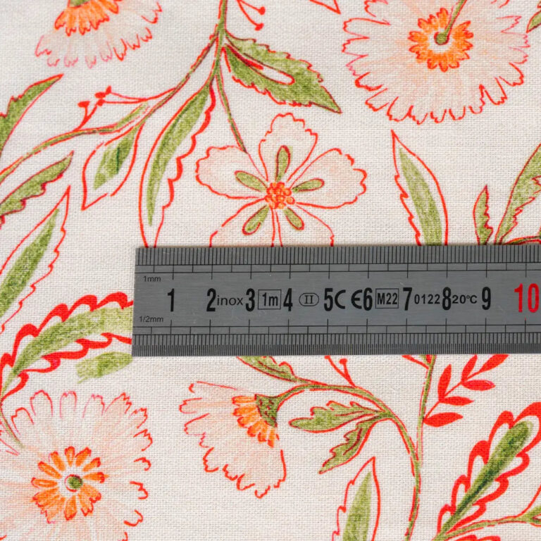 Maison Primavera - Tissu au mètre en coton et lin à motif Prairie - La Clé des champs