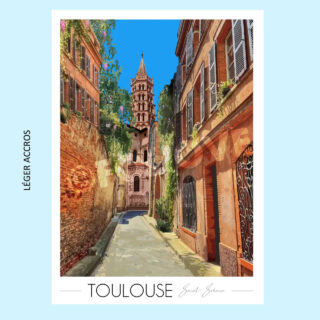 Foliove - Affiche de Toulouse | Imparfaite 30×42 cm