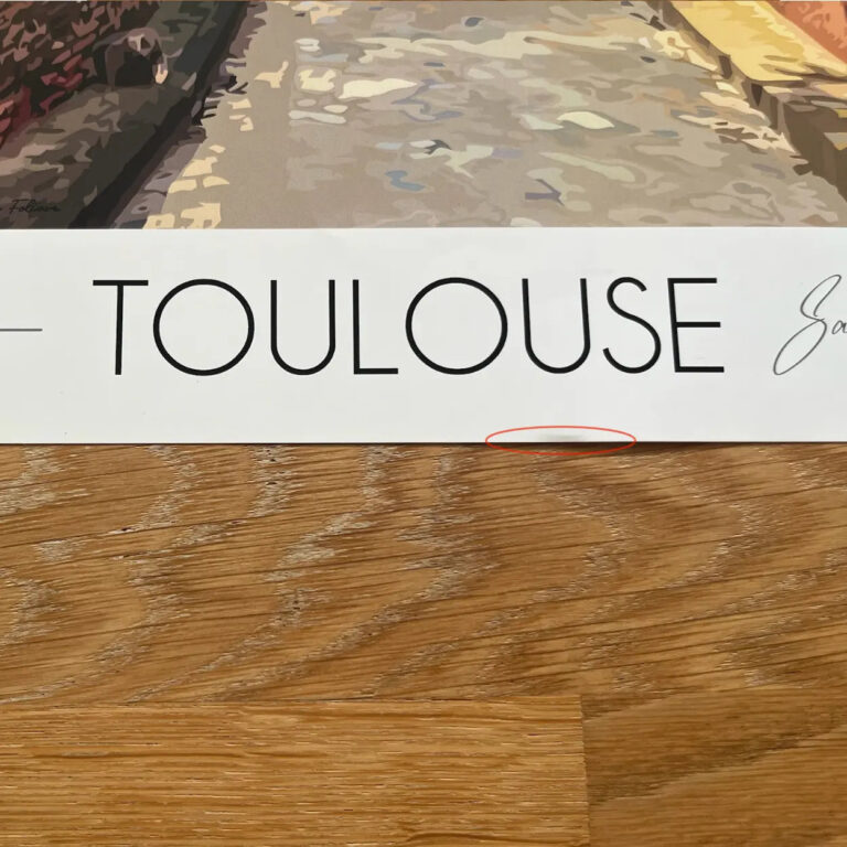 Foliove - Affiche de Toulouse | Imparfaite 30x42 cm – 30x42 cm (A3)