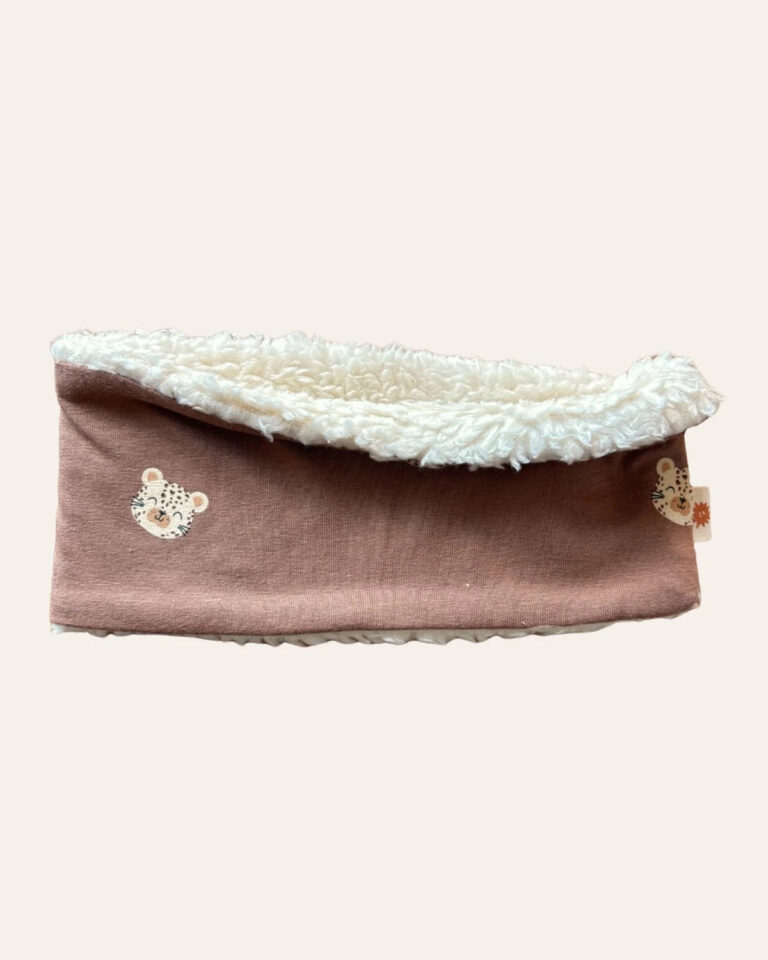 Petit Pote - Tour de cou bébé hiver - Coton bio – Bébé 10cm / Vert kaki