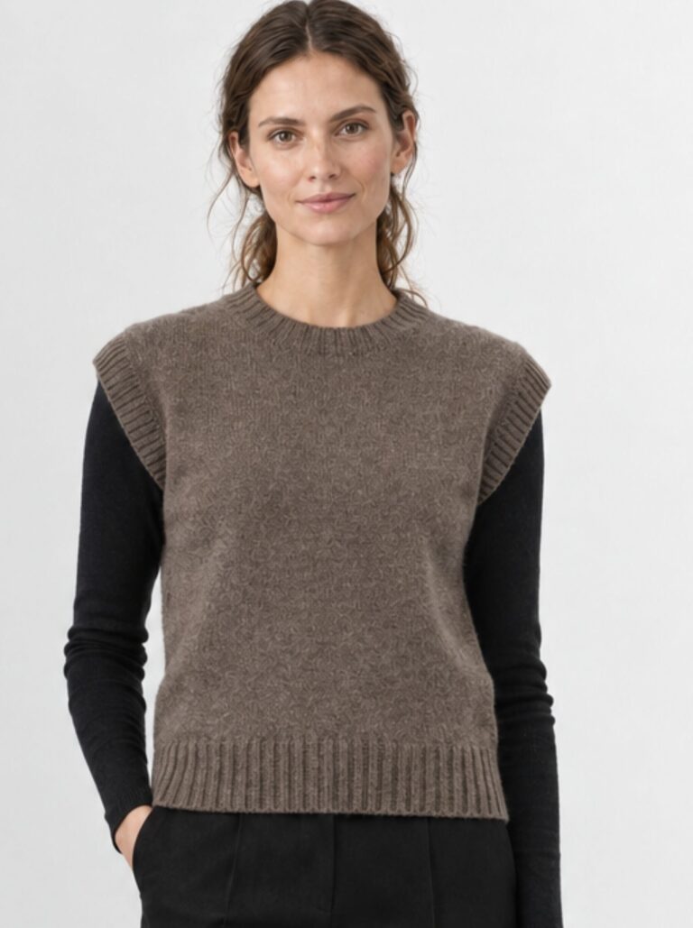 PIPOLAKI - Pull sans manche - Barbara – Merlot / L