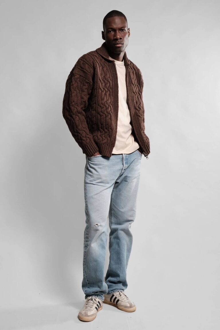 Nitto Knitwear - Veste Ohannes - Choco – XL