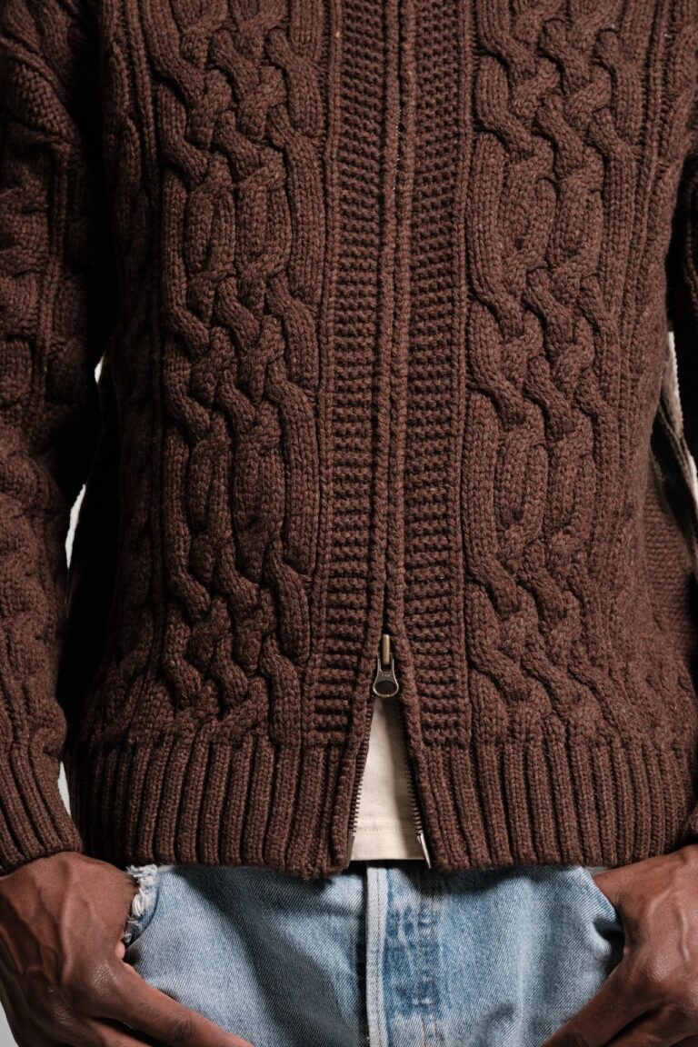 Nitto Knitwear - Veste Ohannes - Choco – XL