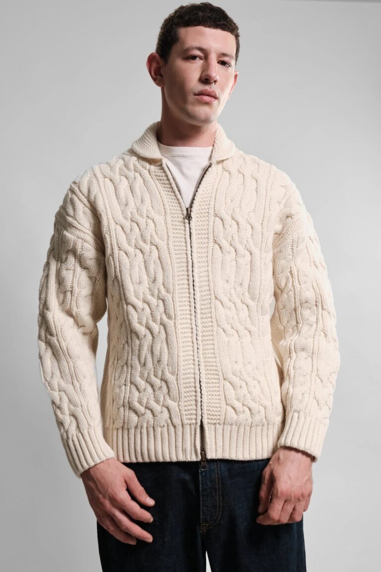 Nitto Knitwear - Veste Ohannes - Écru – XL