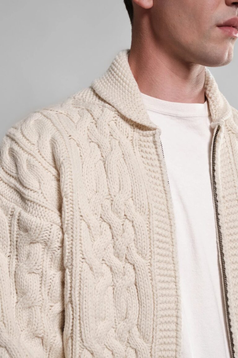 Nitto Knitwear - Veste Ohannes - Écru – XL