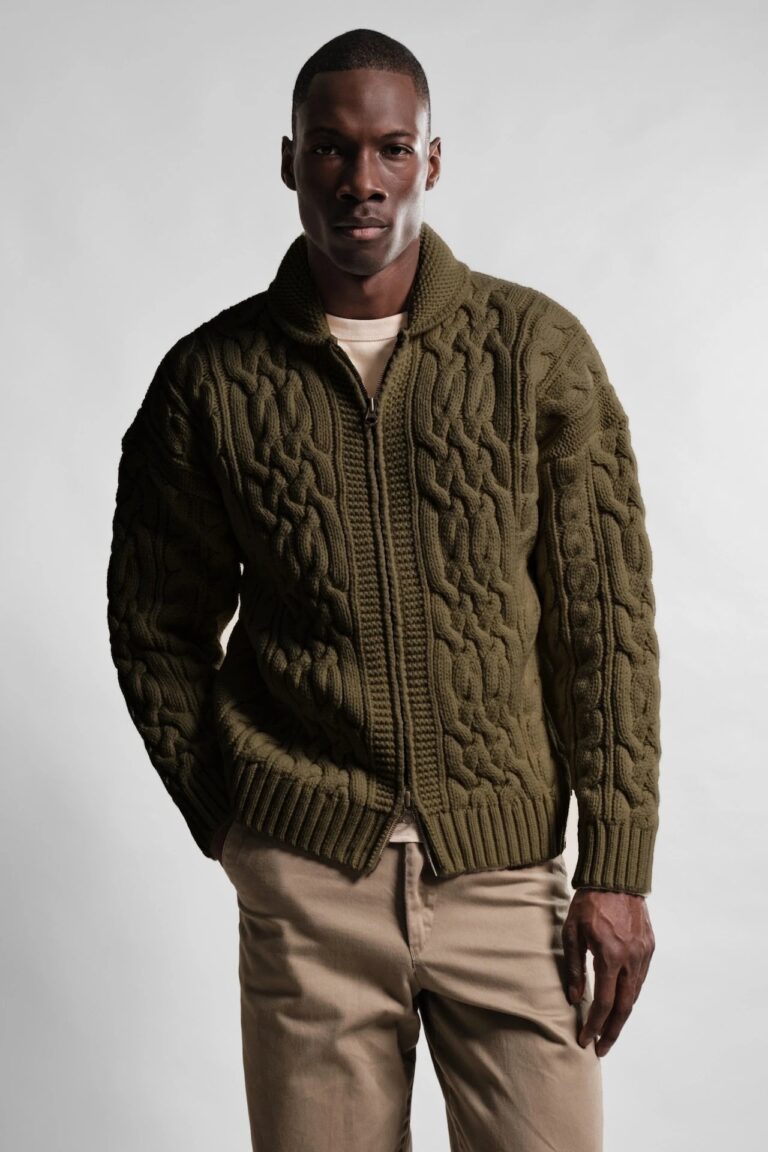 Nitto Knitwear - Veste Ohannes - Havane – XXL