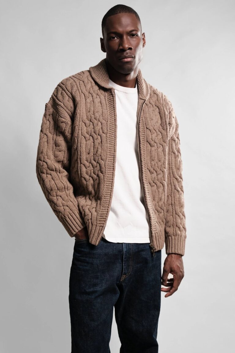 Nitto Knitwear - Veste Ohannes - Taupe – XXL