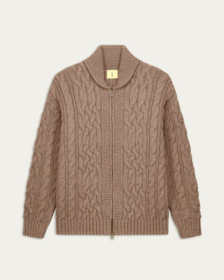 Nitto Knitwear - Veste Ohannes - Taupe – XXL