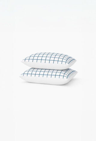 À DEMAIN – Le linge français - Lot de 2 taies en percale de coton biologique – Le Carreau