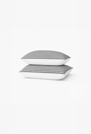 Lot de 2 taies en percale de coton biologique – Le Vichy par la marque À DEMAIN – Le linge français À DEMAIN – Le linge français - Lot de 2 taies en percale de coton biologique – Le Vichy