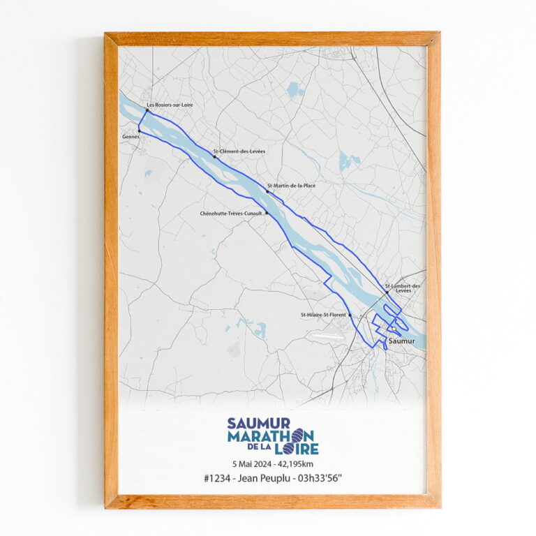 The Post Trace - Affiche Marathon de la Loire
