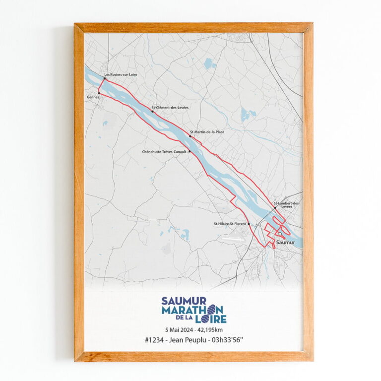 The Post Trace - Affiche Marathon de la Loire