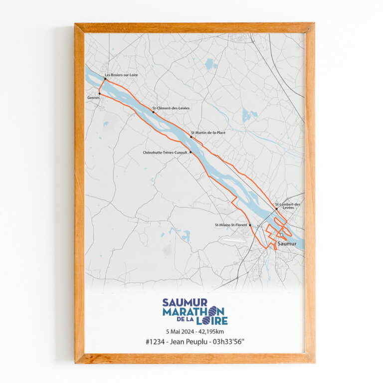 The Post Trace - Affiche Marathon de la Loire