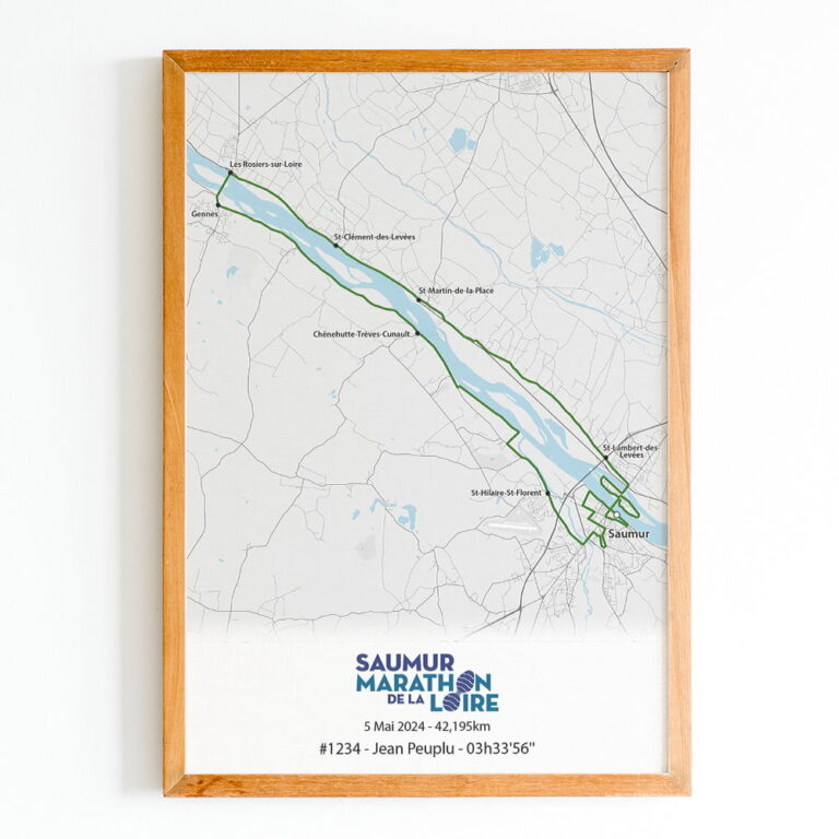 The Post Trace - Affiche Marathon de la Loire