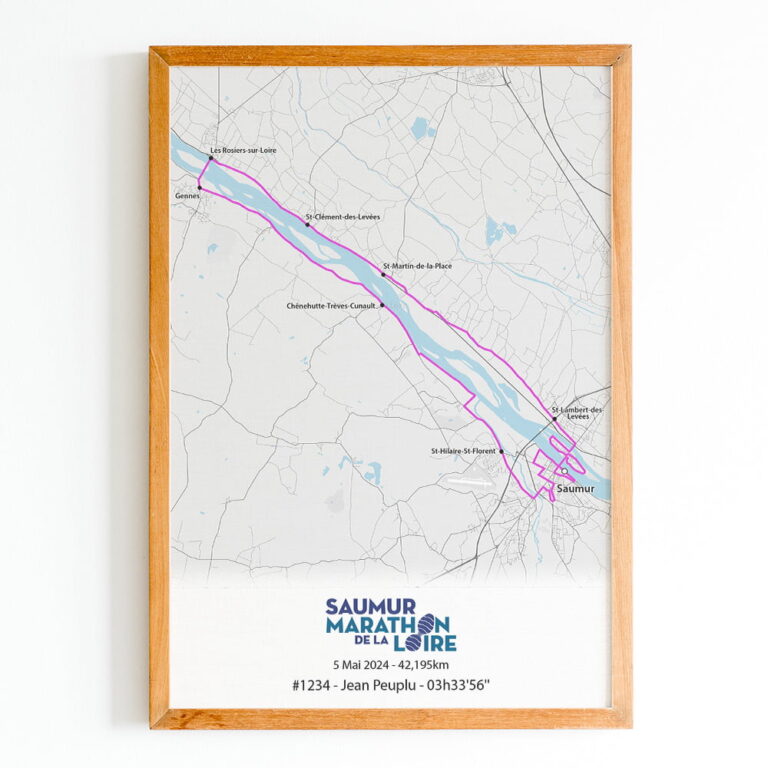 The Post Trace - Affiche Marathon de la Loire